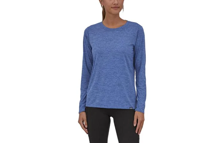 商��品[国内直发] Patagonia|patagonia巴塔哥尼亚  C1 Capilene® Cool Daily 速干纯色字母logo图案印花圆领长袖  落肩袖T恤 女款,价格¥637,第7张图片详细描述