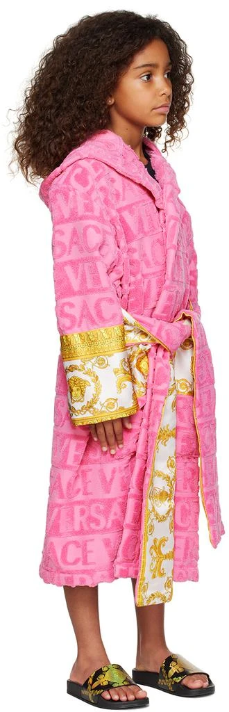 商品Versace|Kids Pink 'I Heart Baroque' Bathrobe,价格¥2017,第2张图片详细描述