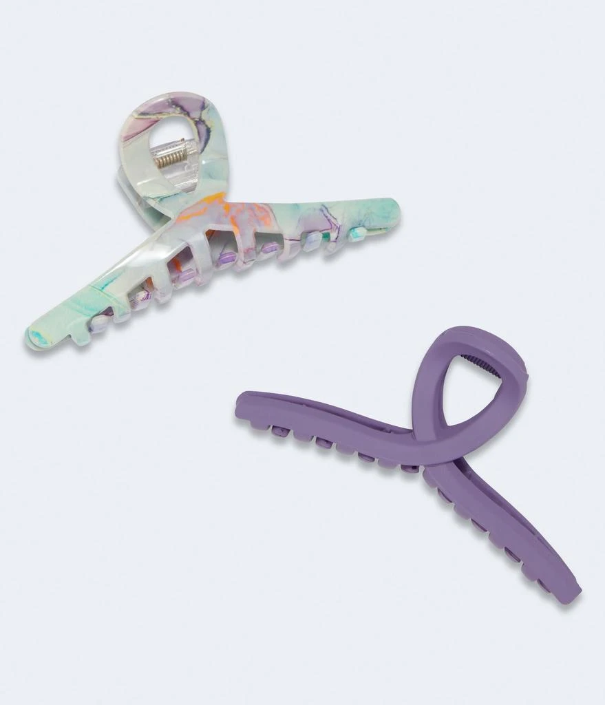 商品Aeropostale|Aeropostale Twisted Loop Claw Hair Clip 2-Pack,价格¥23,第1张图片