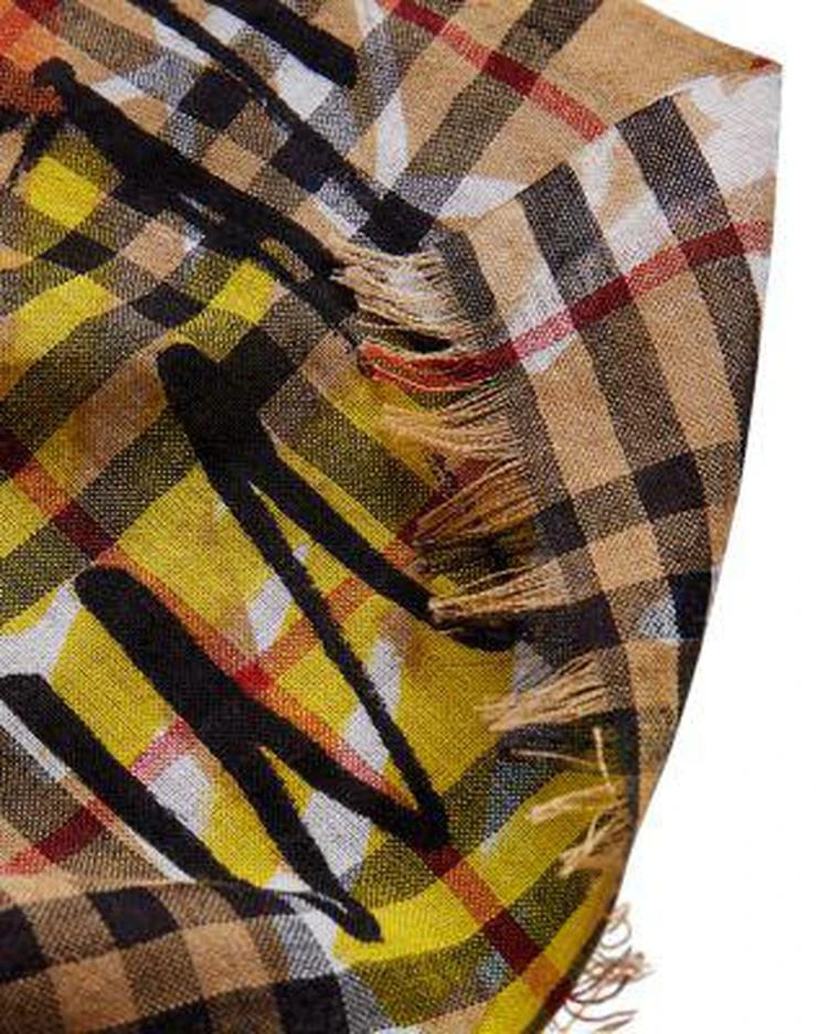 商品Burberry|Marker Printed Vintage Check Gauze Scarf ,价格¥2743,第2张图片详细描述