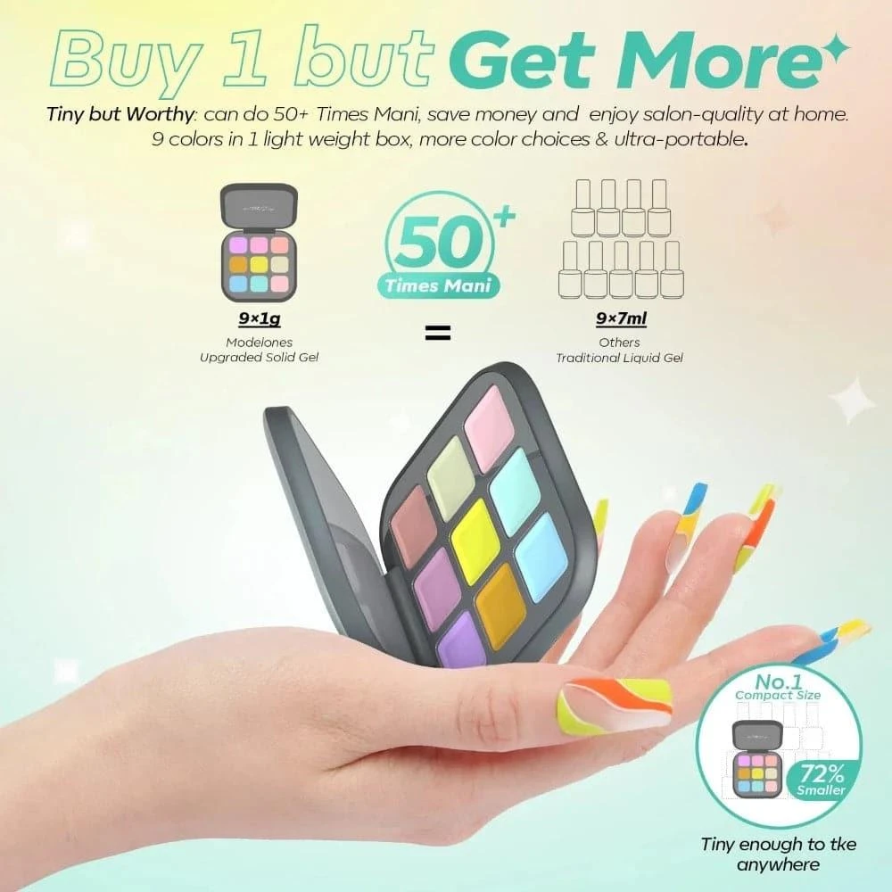 商品[国内直发] MODELONES.com|All About Wagashi - 9 Shades Solid Cream Gel Polish Color Cube,价格¥81,第5张图片详细描述