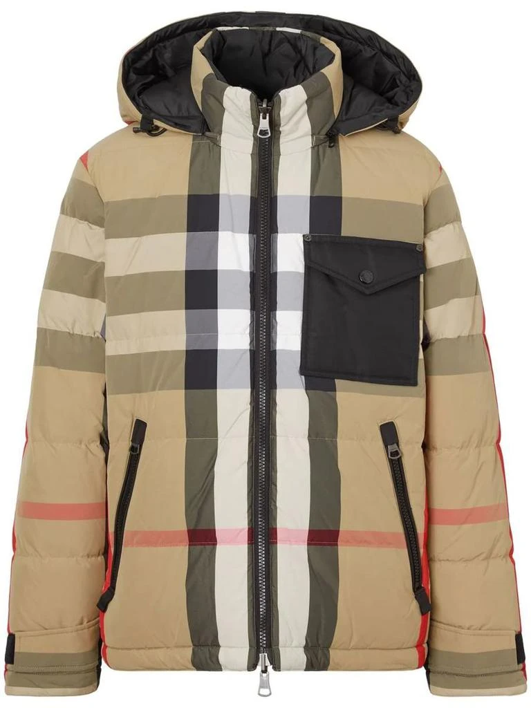 商品Burberry|BURBERRY Reversible Exaggerated check padded jacket,价格¥10736,第1张图片