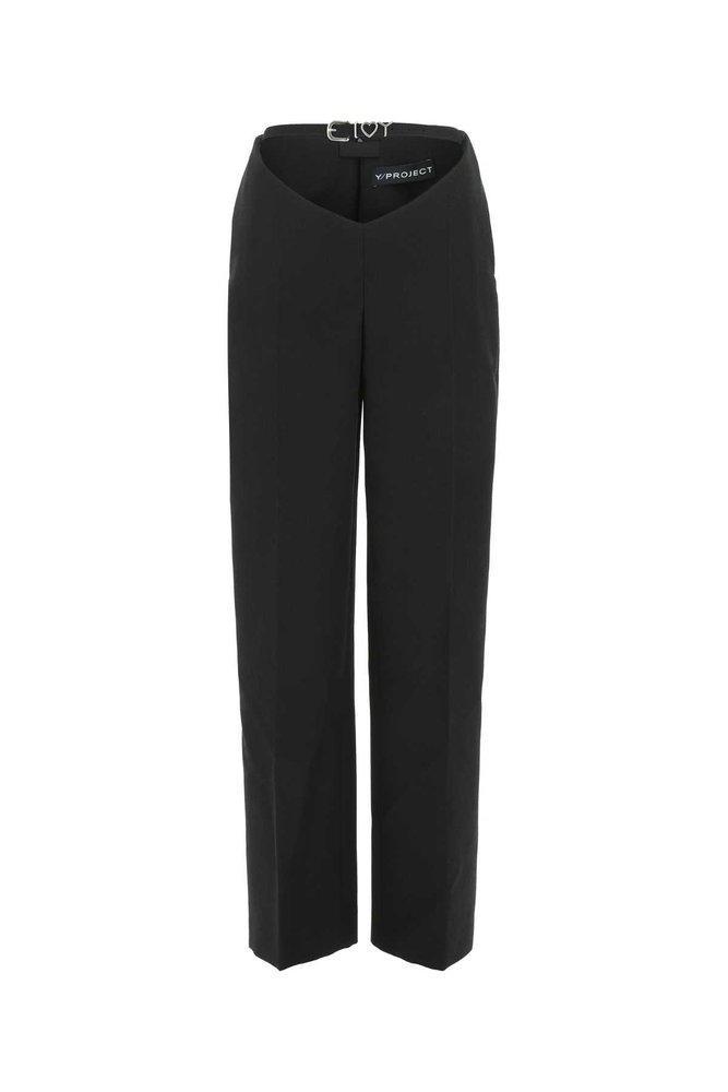 商品Y/Project|Y/Project Arc Y-Belt High-Waist Trousers,价格¥2983,第1张图片