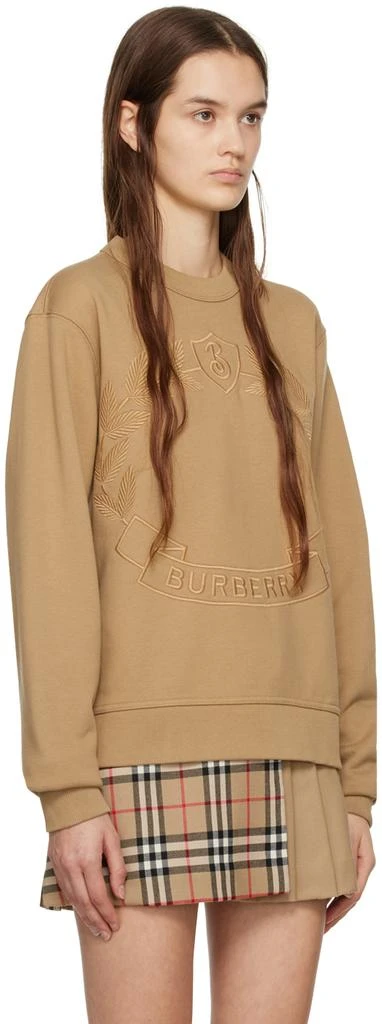 商品Burberry|Beige Embroidered Oak Leaf Crest Sweatshirt,价格¥7099,第2张图片详细描述