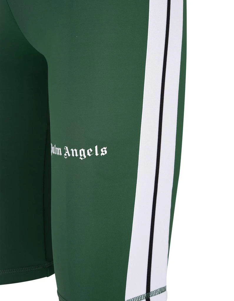 商品Palm Angels|Palm Angels Woman Dark Green Short Sports Leggings With Logo,价格¥1404,第3张图片详细描述