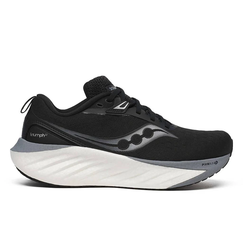 商品Saucony|Women's Triumph 22 Running Shoes In 200 - Black/white,价格¥1071,第2张图片详细描述