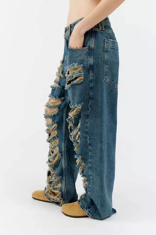 商品BDG|BDG Jaya Baggy Boyfriend Jean - Extra Distressed,价格¥673,第3张图片详细描述