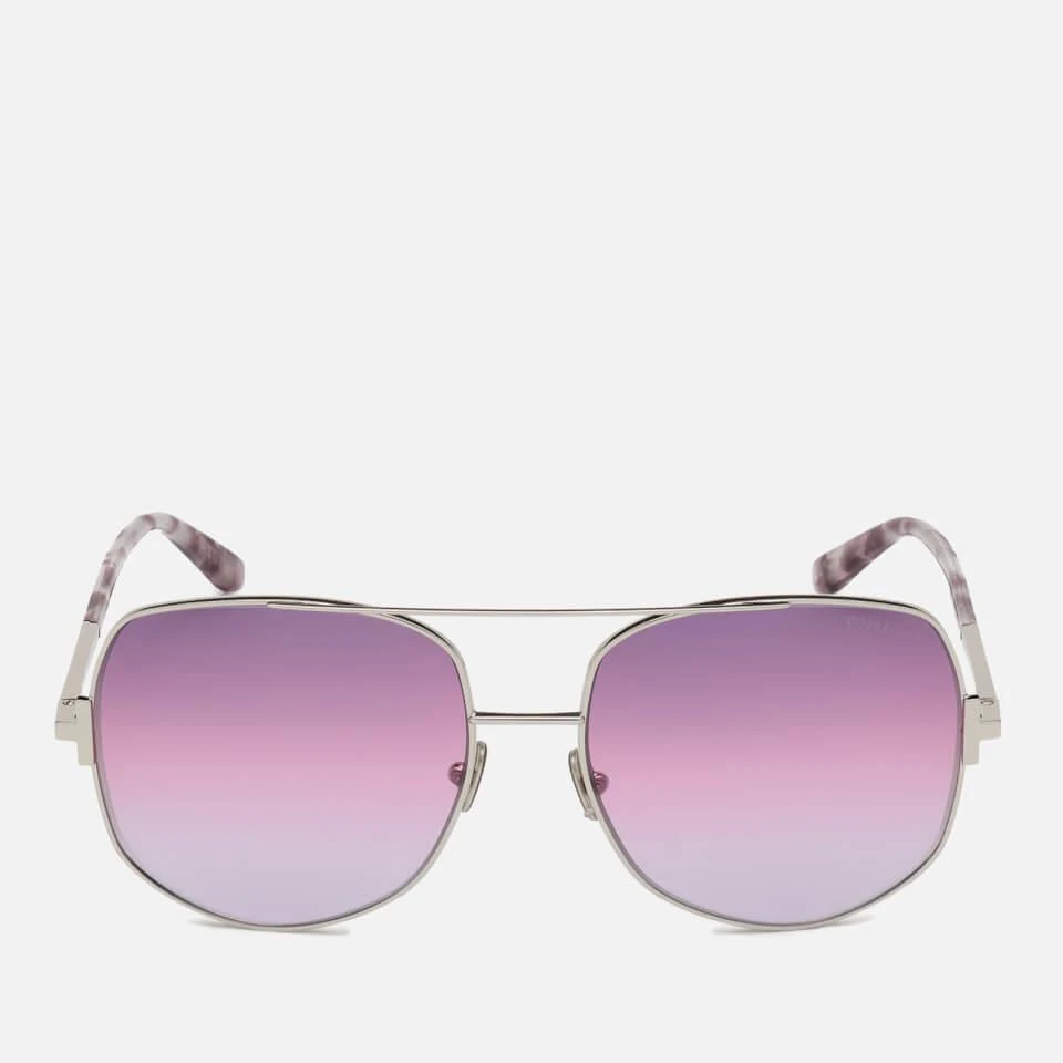 商品Tom Ford|Tom Ford Women's Lennox Pilot Style Sunglasses - Palladium/Violet,价格¥1499,第1张图片