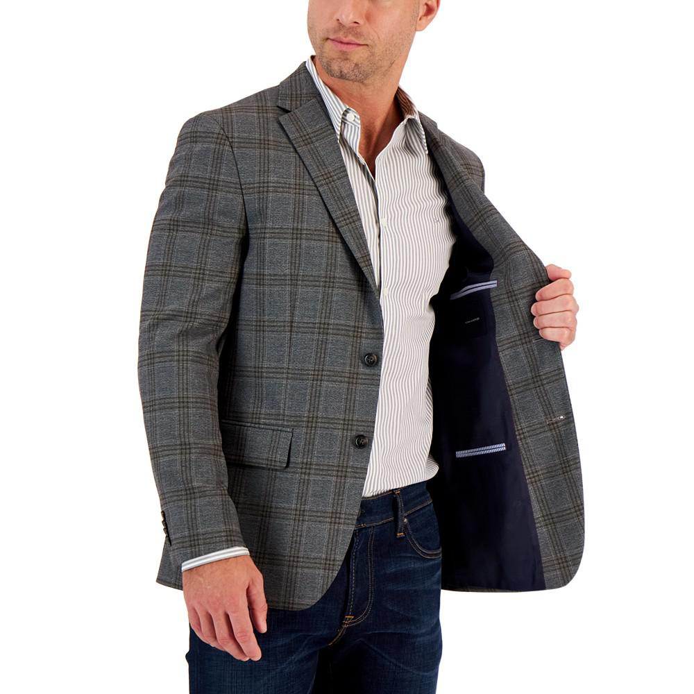 Men's Modern-Fit Plaid Sport Coat商品第3张图片规格展示