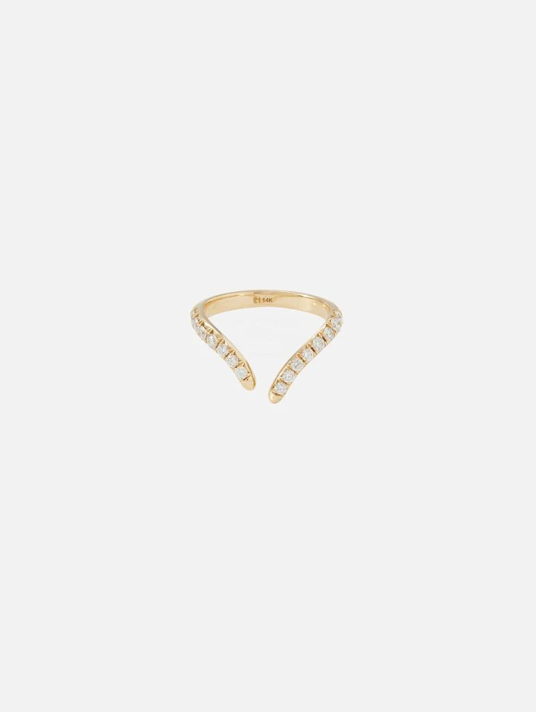 商品LOGAN HOLLOWELL|French Pave Diamond Tusk Ring,价格¥22950,第1张图片