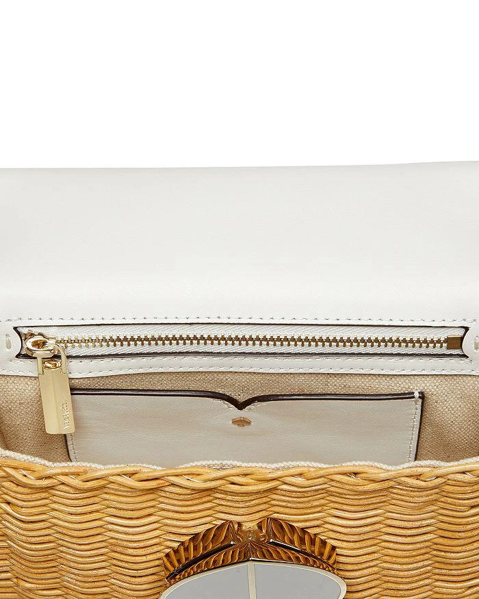 商品Kate Spade|Nicola Wicker Twist-Lock 链条单肩包,价格¥1357,第3张图片详细描述
