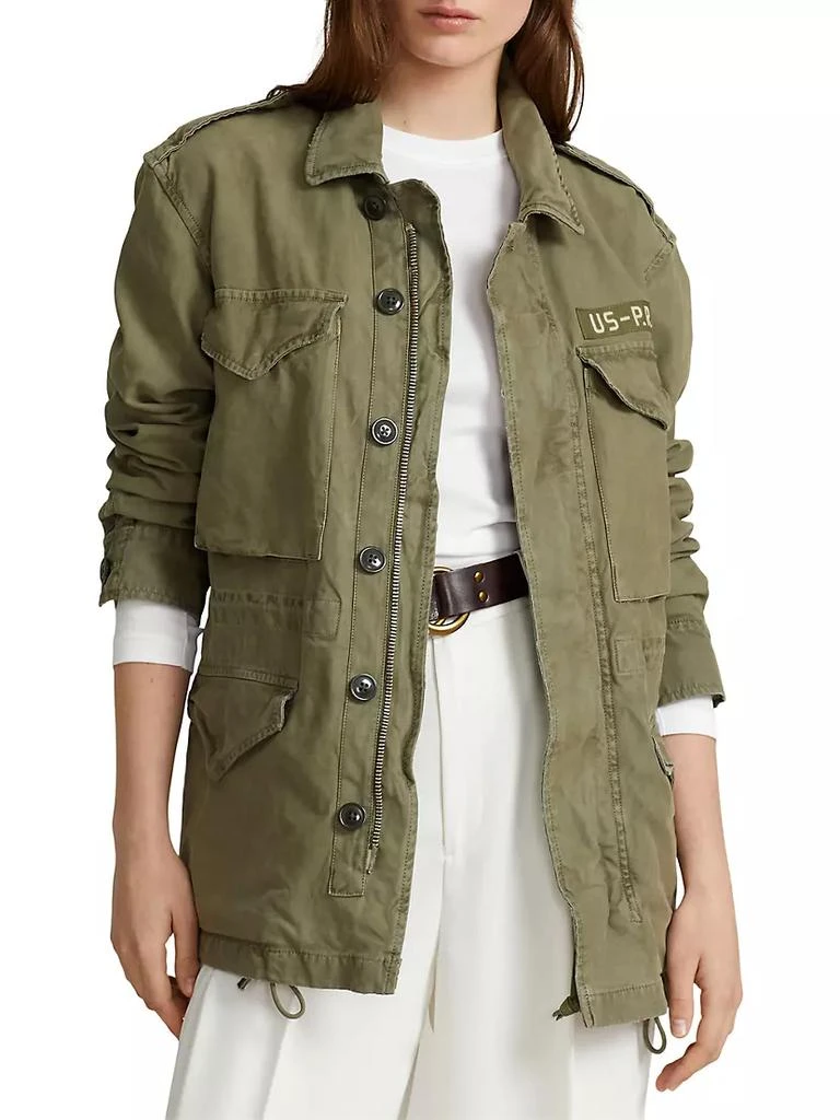 商品Ralph Lauren|Cotton Twill Utility Jacket,价格¥2942,第3张图片详细描述