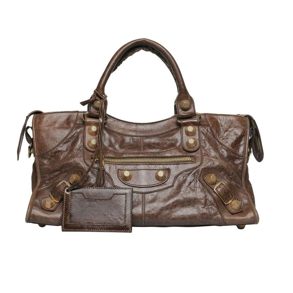商品[二手商品] Balenciaga|Brown Leather GH City Bag,价格¥18649,第1张图片