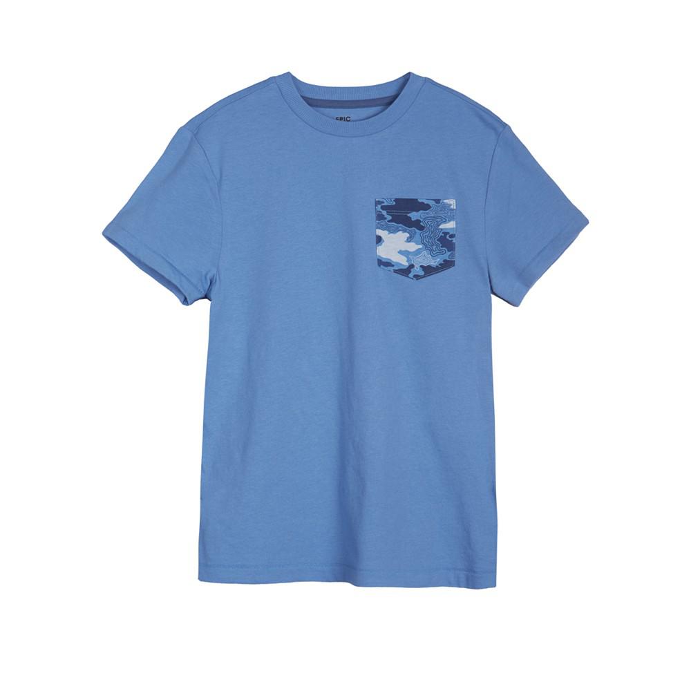 Big Boys Short Sleeves Camo Pocket T-shirt, Created for Macy's商品第1张图片规格展示
