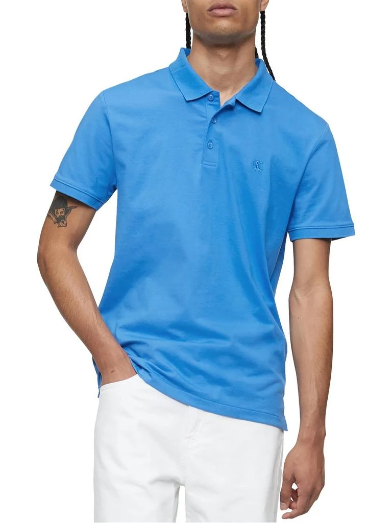 商品Calvin Klein|Mens Short Sleeve Collar Polo,价格¥287,第3张图片详细描述