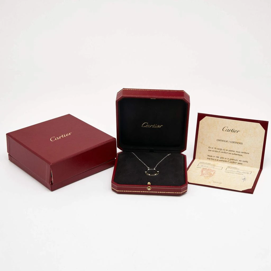 Cartier Love 6 Diamond 18K White Gold Pendant Necklace 商品