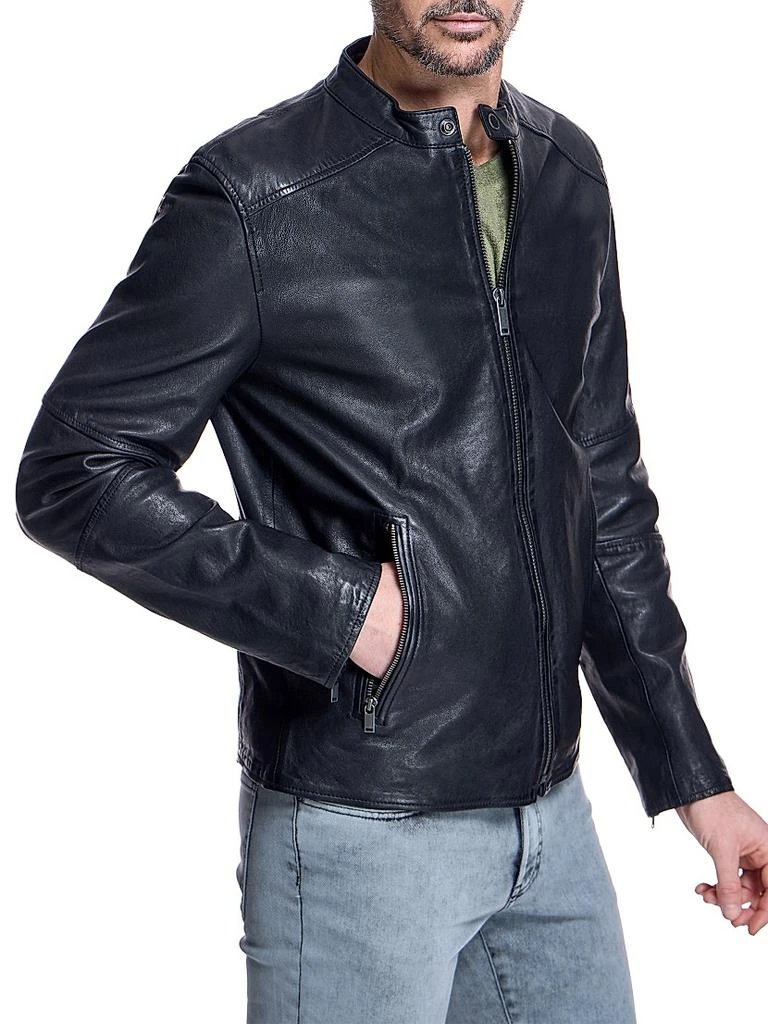 商品Maximilian|Men's Collarless Bomber Jacket,价格¥5141,第3张图片详细描述