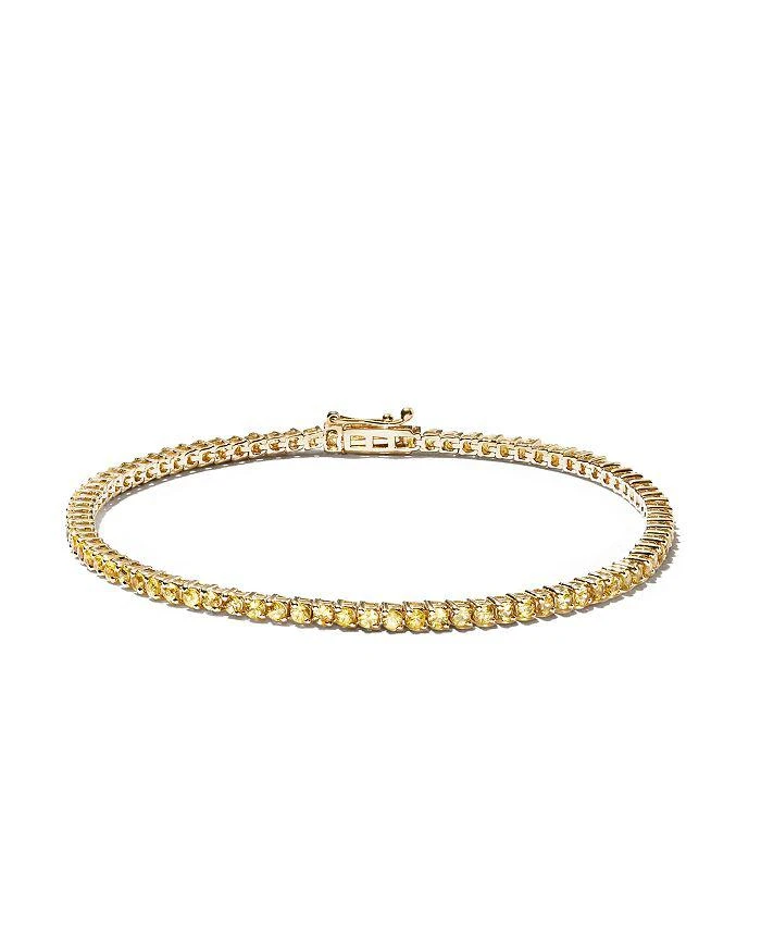 商品Bloomingdale's|Yellow Sapphire Tennis Bracelet in 14K Yellow Gold - Exclusive,价格¥12591,第2张图片详细描述
