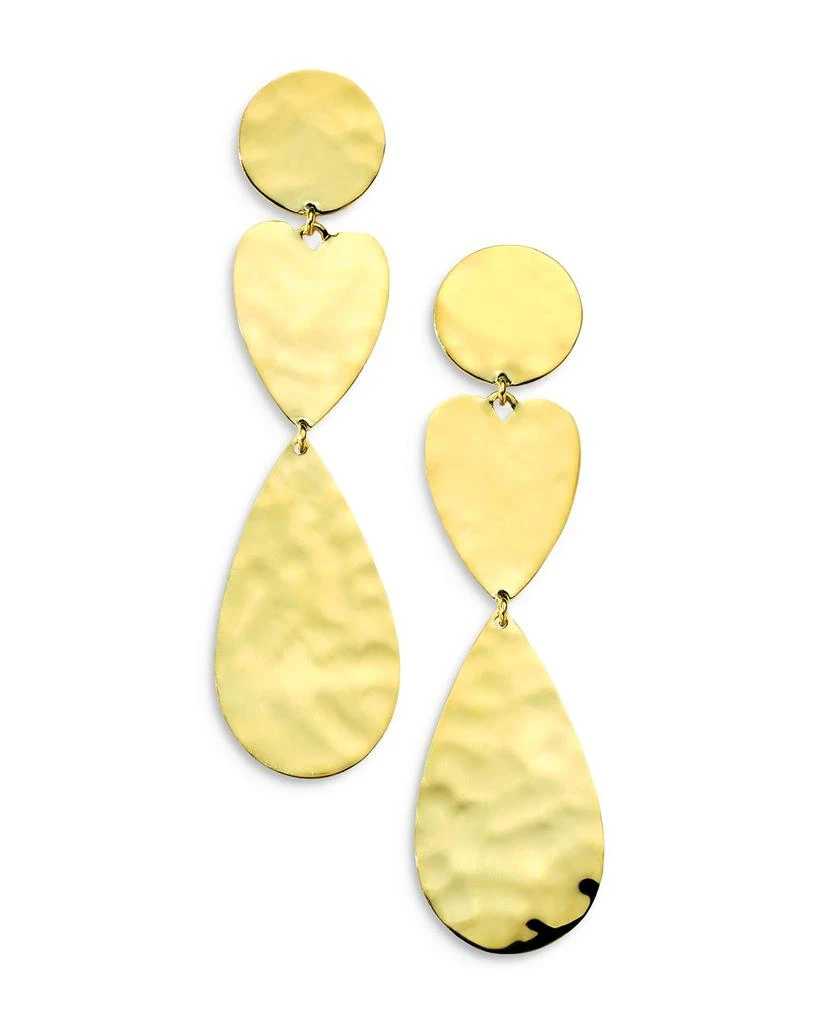 商品Ippolita|18K Yellow Gold 18K Classico Crinkle Mixed Shape Triple Drop Earrings,价格¥10551,第1张图片