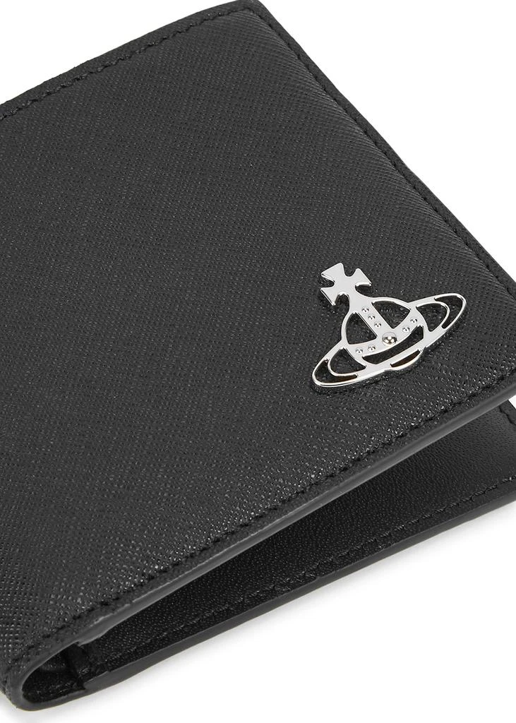 商品Vivienne Westwood|Black logo leather wallet,价格¥1383,第4张图片详细描述