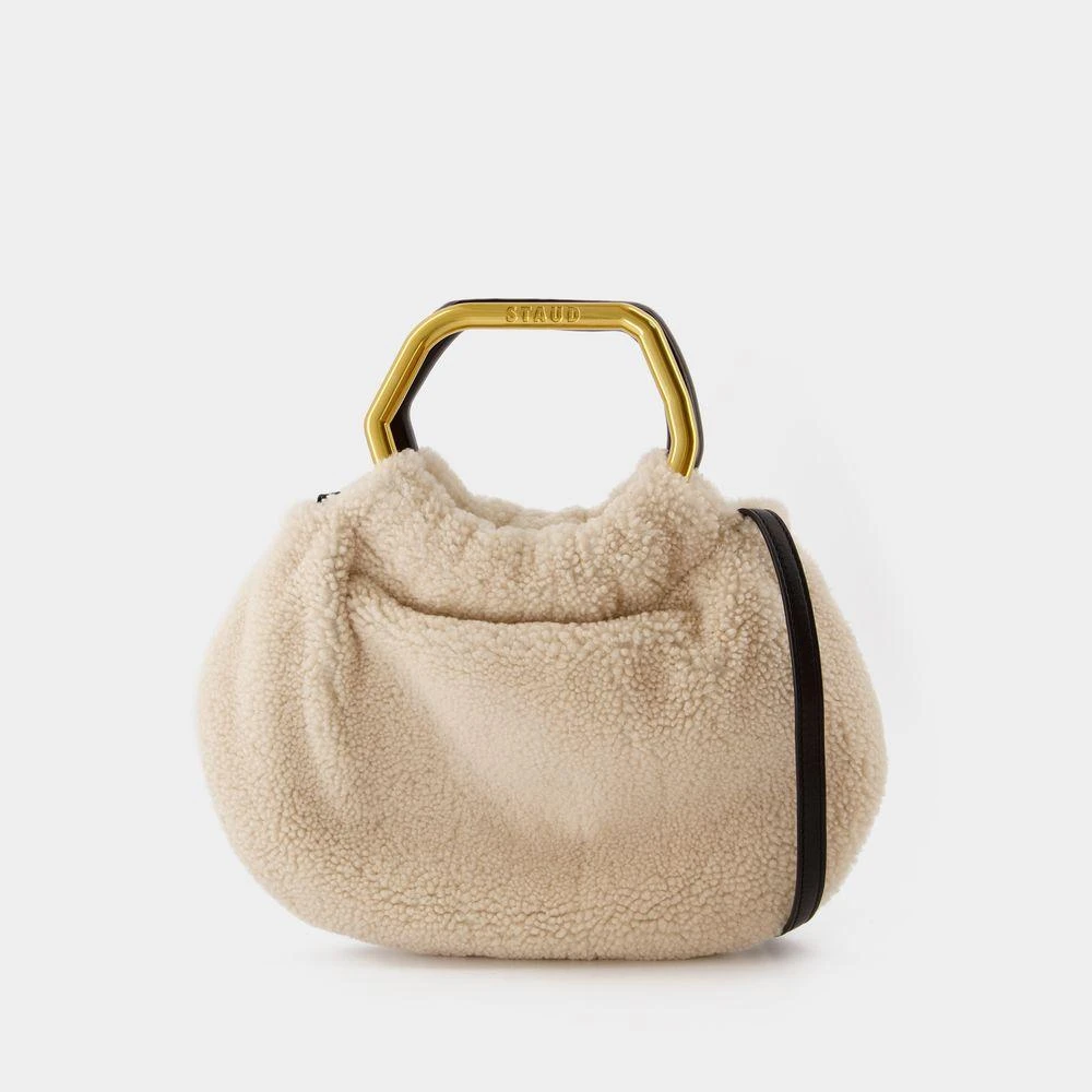 商品Staud|Camille Shearling Bag,价格¥4267,第1张图片