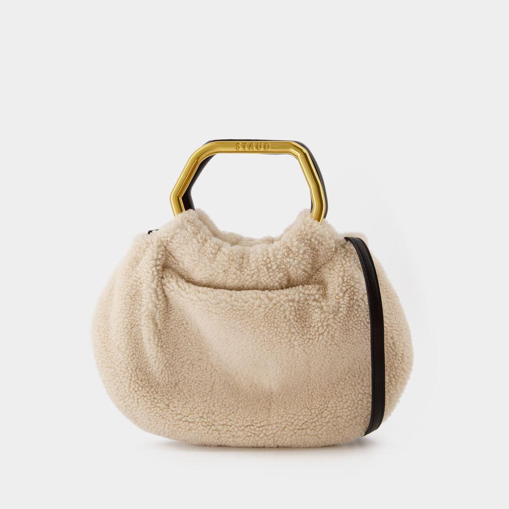 商品Staud|Camille Shearling Bag,价格¥3996,第1张图片