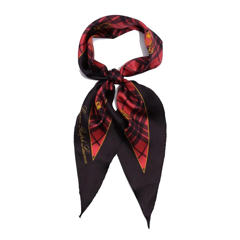 商品Ralph Lauren|Women's Colette Plaid Diamond Scarf,价格¥364,第1张图片