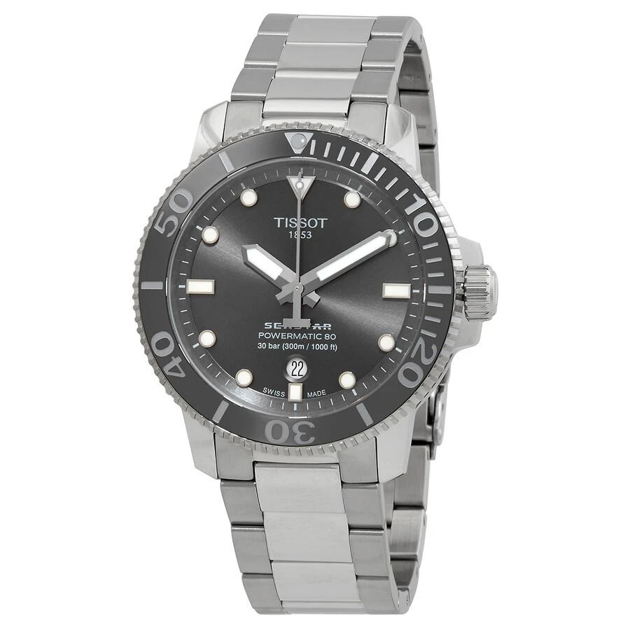 商品Tissot|Seastar Automatic Grey Dial Men's Watch T120.407.11.081.01,价格¥4470,第1张图片
