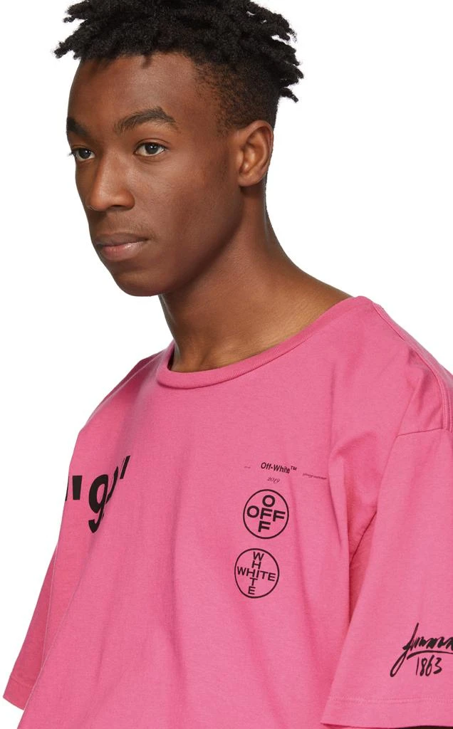 商品Off-White|Pink 'Impressionism' Boat T-Shirt,价格¥1364,第4张图片详细描述