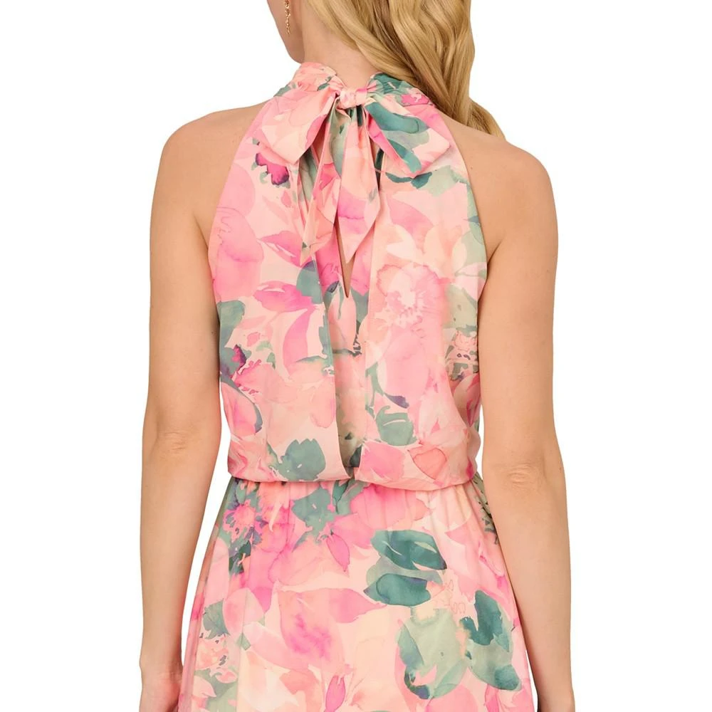 商品Adrianna Papell|Women's Printed High-Neck Sleeveless Midi Dress,价格¥711,第2张图片详细描述