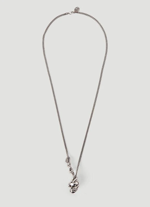 商品Alexander McQueen|Skull Chain Necklace in Silver,价格¥3376,第1张图片