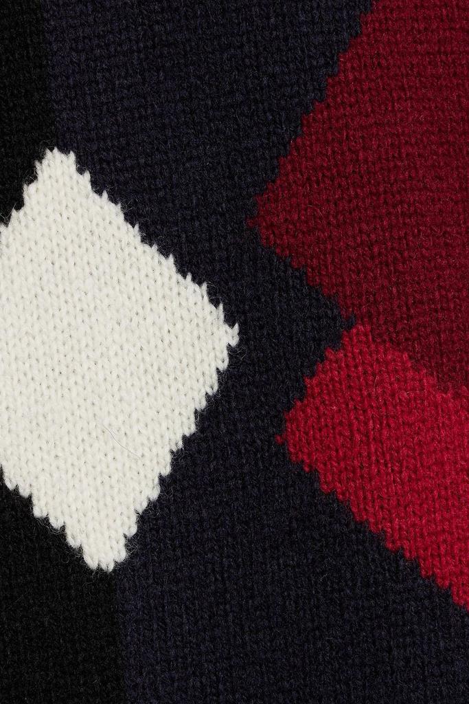 Intarsia wool-blend sweater商品第4张图片规格展示