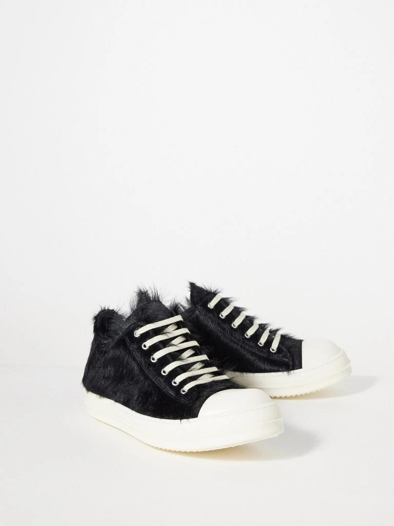 商品Rick Owens|Furry calf hair low-top trainers,价格¥3845,第1张图片