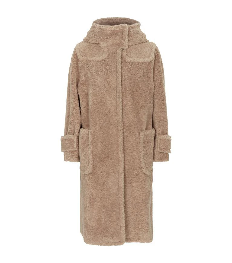 商品Max Mara|Long Hooded Teddy Coat,价格¥6247,第1张图片