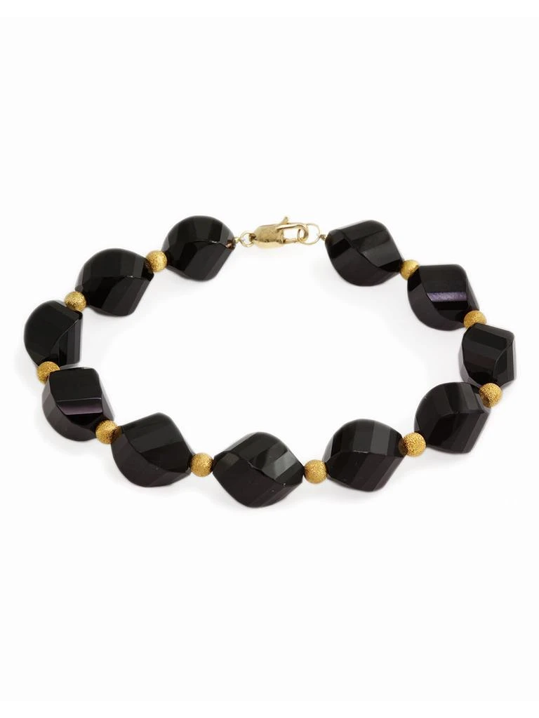 商品Effy|14k Yellow Gold Onyx Bracelet,价格¥1933,第1张图片