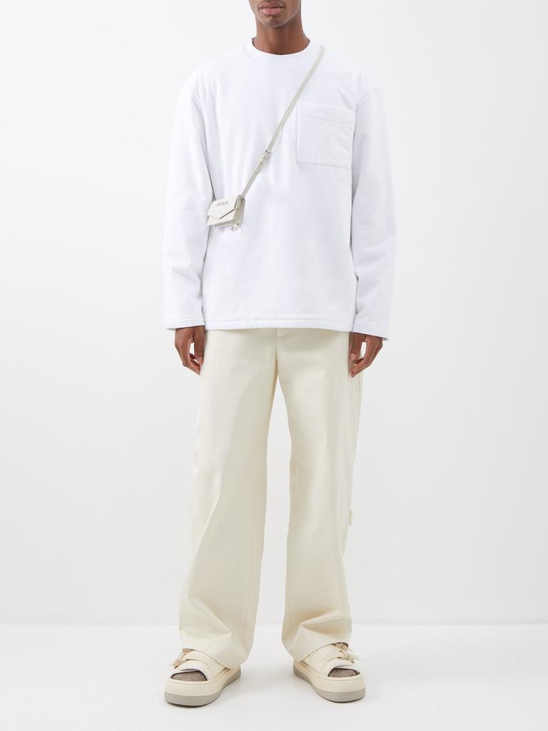 Bricciola padded-cotton long-sleeved T-shirt商品第2张图片规格展示