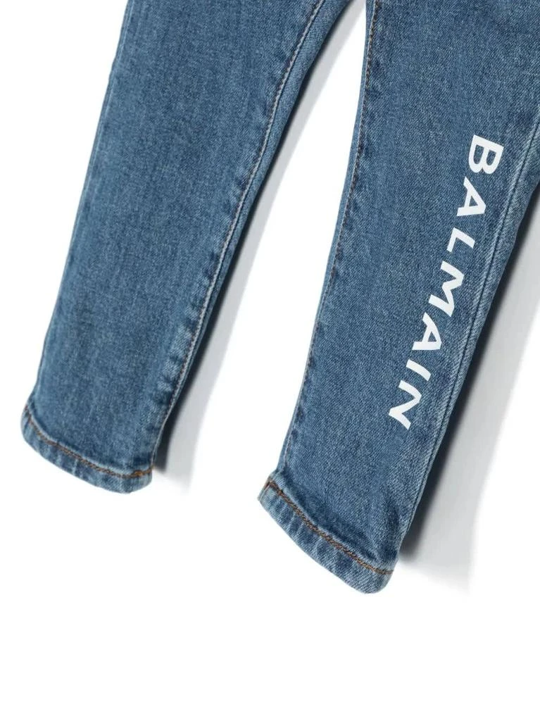 商品Balmain|Blue Jeans With Front Logo,价格¥1862,第3张图片详细描述