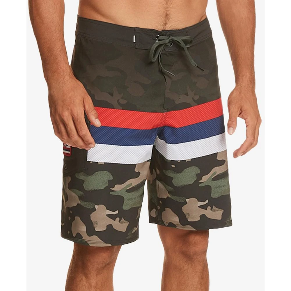 商品Quiksilver|Men's Surfsilk Hawaii Stripe Drawstring 20" Board Shorts,价格¥433,第1张图片