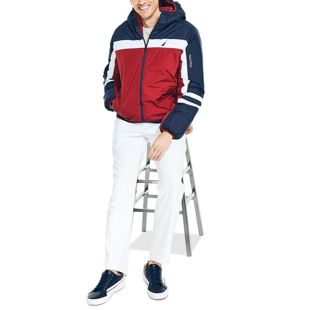 商品Nautica|Men's Sustainably Crafted Tempasphere Colorblocked Jacket,价格¥463,第6张图片详细描述