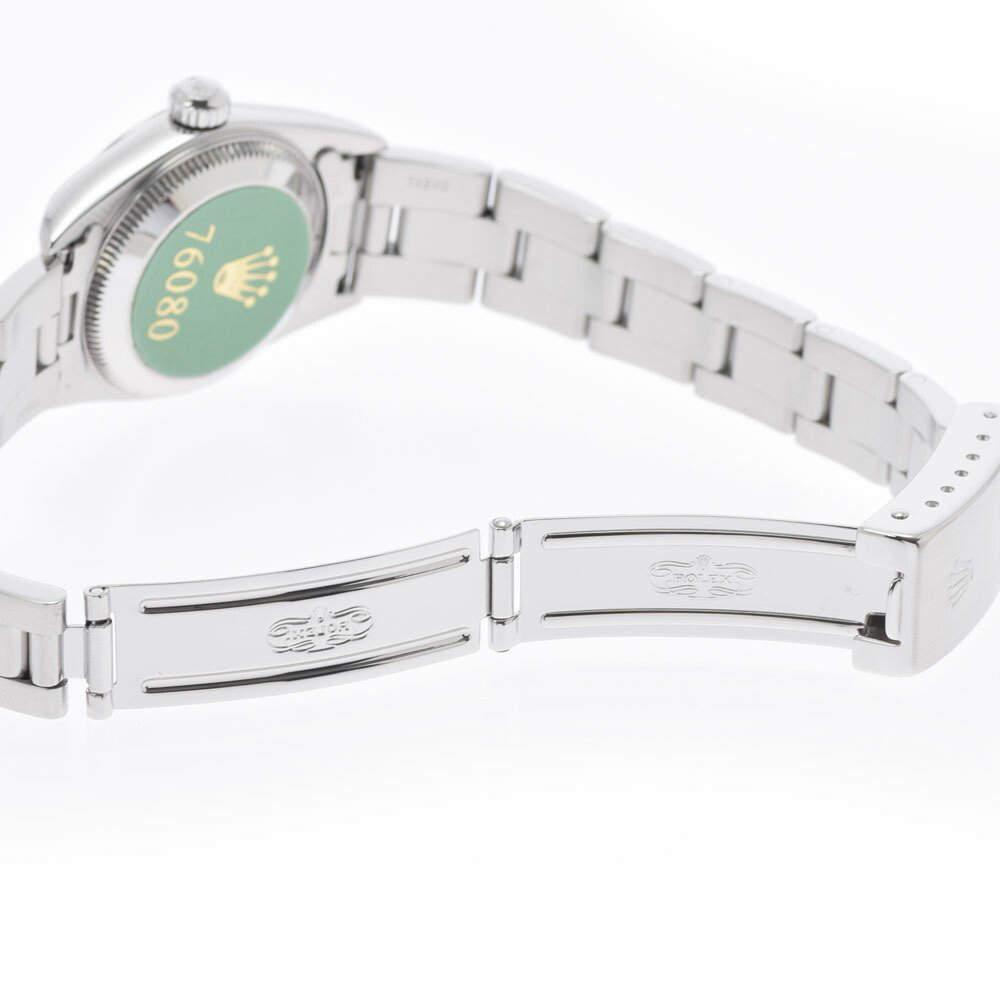 Rolex Black Stainless Steel Oyster Perpetual 76080 Automatic Women's Wristwatch 24 mm商品第6张图片规格展示