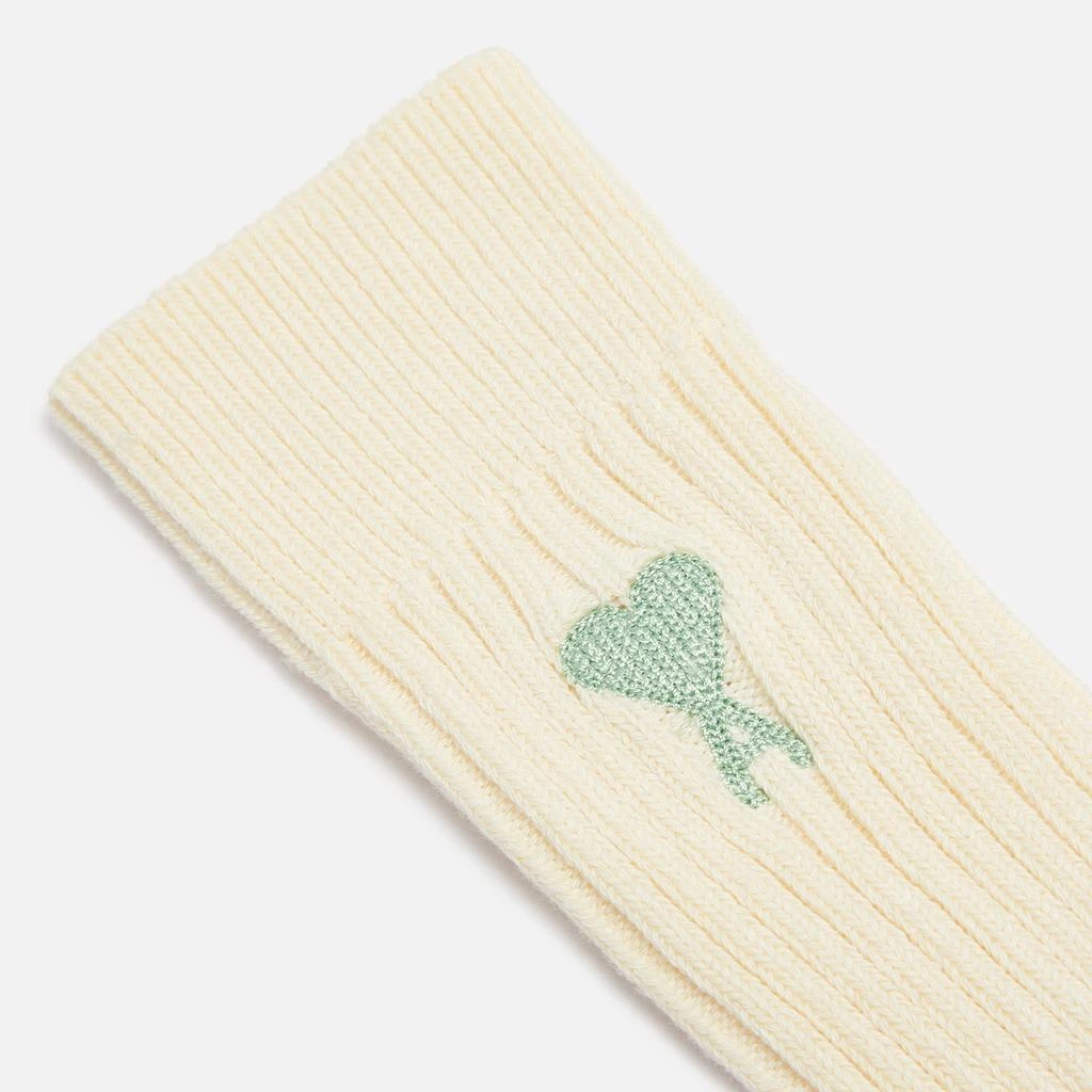 商品AMI|AMI x Coggles de Coeur Three-Pack Cotton-Blend Socks,价格¥907,第3张图片详细描述