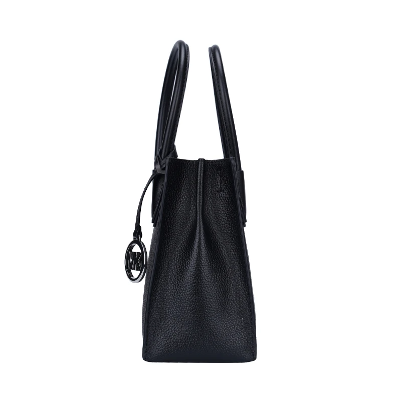 Michael Kors 奥莱款 MERCER中号PVC老花配皮女士手提斜挎包 35T1SM9M2B BLACK 商品