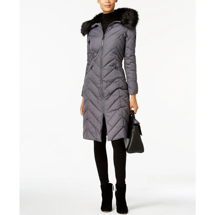 商品Laundry by Shelli Segal|Faux-Fur-Trim Puffer Coat,价格¥1122,第1张图片