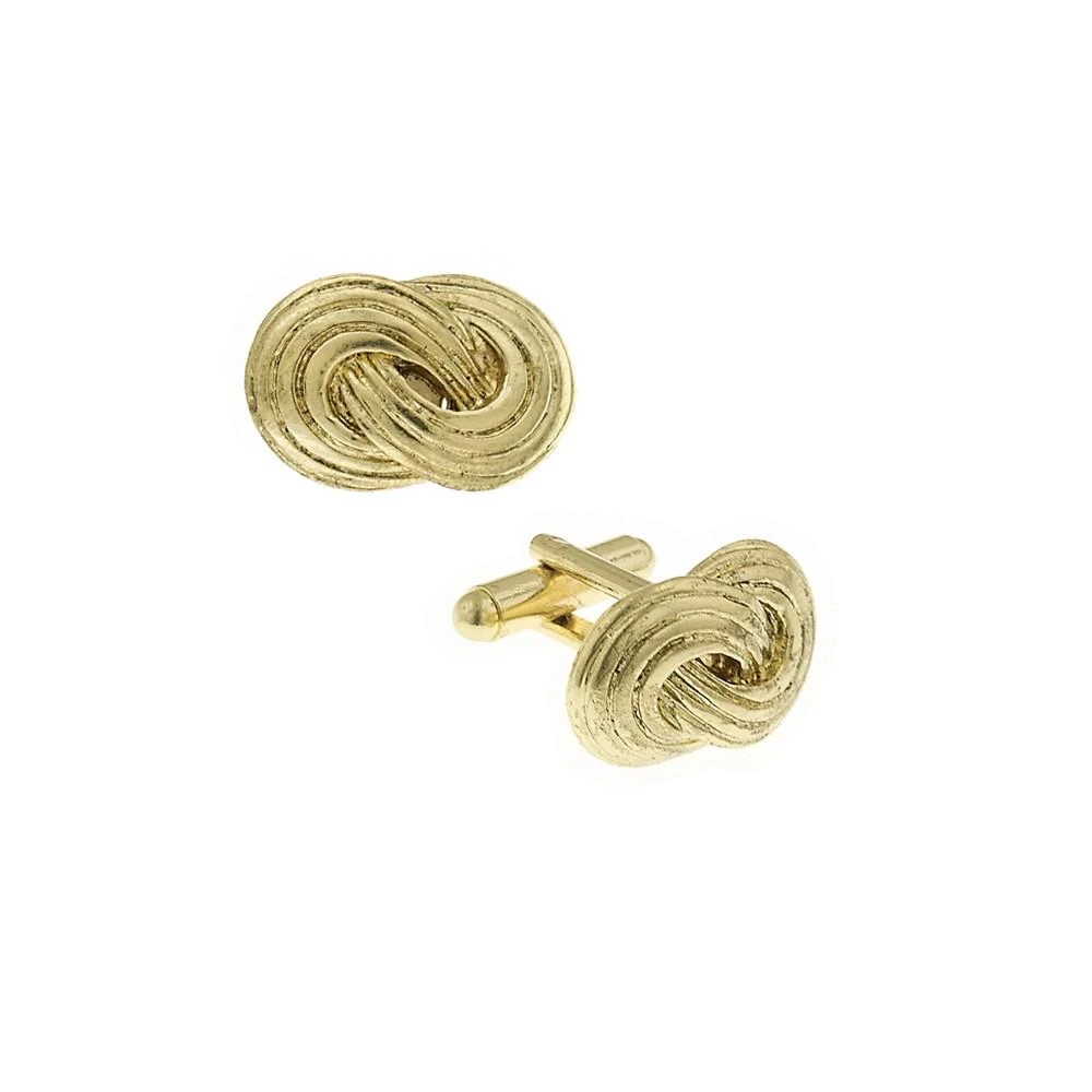 商品1928|Jewelry 14K Gold-Plated Infinity Knot Cufflinks,价格¥412,第1张图片