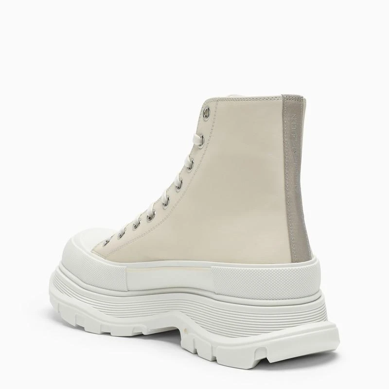 商品Alexander McQueen|Tread Slick boot in vanilla-coloured leather,价格¥3291,第4张图片详细描述