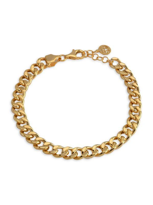 商品Gabi Rielle|Renew Havana 14K Gold Vermeil Havana Link Thick Bracelet,价格¥707,第1张图片