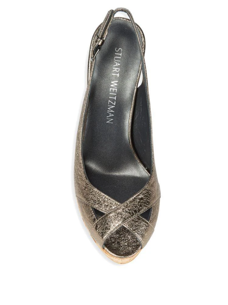 商品Stuart Weitzman|Vent Sling-Back Wedges,价格¥1104,第4张图片详细描述