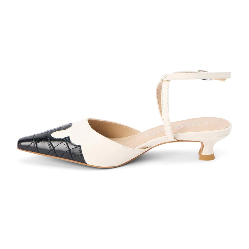 商品COCONUTS by Matisse|Florence Tooled Inlay Pointed Toe Kitten Heel Pumps,价格¥600,第3张图片详细描述