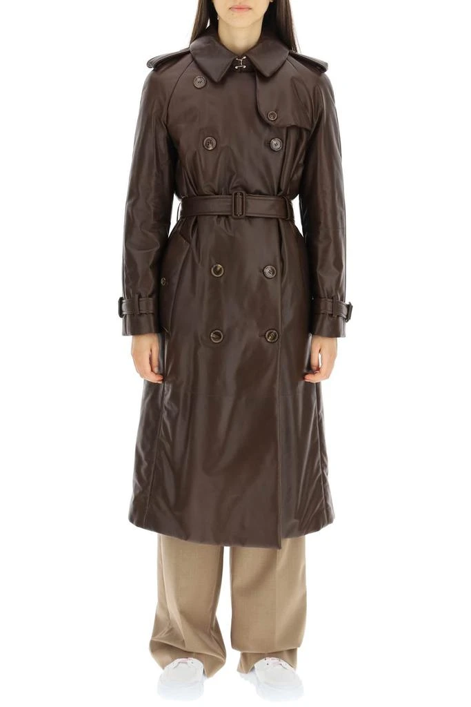 商品Burberry|Burberry plonge lambskin waterloo trench coat,价格¥29923,第2张图片详细描述