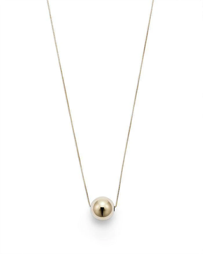 商品Bloomingdale's|14K Yellow Gold Bead Pendant Necklace, 18" - 100% Exclusive,价格¥5531,第5张图片详细描述